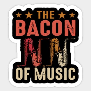 The Bacon of Music Design Saxophone Sticker